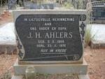 AHLERS J.H. 1909-1976