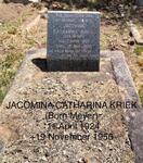 KRIEK Jacomina Catharina nee MEYER 1924-1956