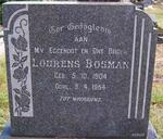 BOSMAN Lourens 1904-1954