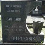 PLESSIS Jan Harm, du 1904-1975