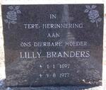 BRANDERS Lilly 1897-1977