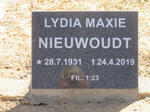 NIEUWOUDT Lydia Maxie 1931-2019