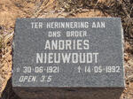 NIEUWOUDT Andries 1921-1992