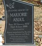 ABDUL Marjorie 1932-2006