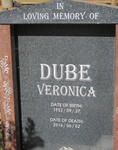 DUBE Veronica 1952-2016
