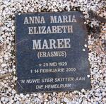 MAREE Anna Maria Elizabeth nee ERASMUS 1929-2000