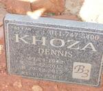 KHOZA Dennis 1948-2017