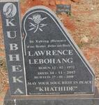 KUBHEKA Lawrence Lebohang 1972-2017