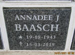 BAASCH Annadee J. 1943- 2019