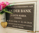 BANK Judith Maria, van der 1946-2020