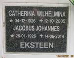 EKSTEEN Jacobus Johannes 1926-2014 & Catherina Wilhelmina 1926-2005