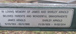 ARNOLD James 1924-1999 & Shirley 1928-2014