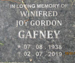 GAFNEY Winifred Joy Gordon 1938-2019
