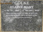 GOLKE Elaine Mary 1935-2020