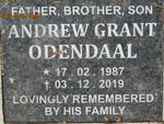 ODENDAAL Andrew Grant 1987-2019