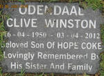 ODENDAAL Clive Winston 1950-2012