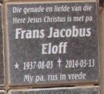 ELOFF Frans Jacobus 1937-2014