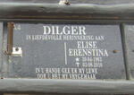 DILGER Elize Erenstina 1963-2010