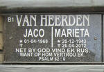 HEERDEN Marieta, van 1943-2012 :: VAN HEERDEN Jaco 1968-