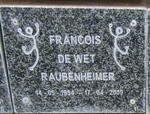 RAUBENHEIMER Francois de Wet 1954-2009