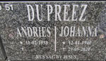 PREEZ Andries, du 1938- & Johanna 1940-2020
