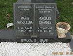 PALM Hercules Johannes 1931-2006 en Maria Magdelena 1931-2019