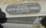 CRONJE Maryna Magdalena nee JORDAAN 1883-1975