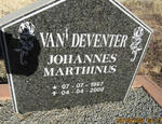 DEVENTER Johannes Marthinus, van 1967-2000