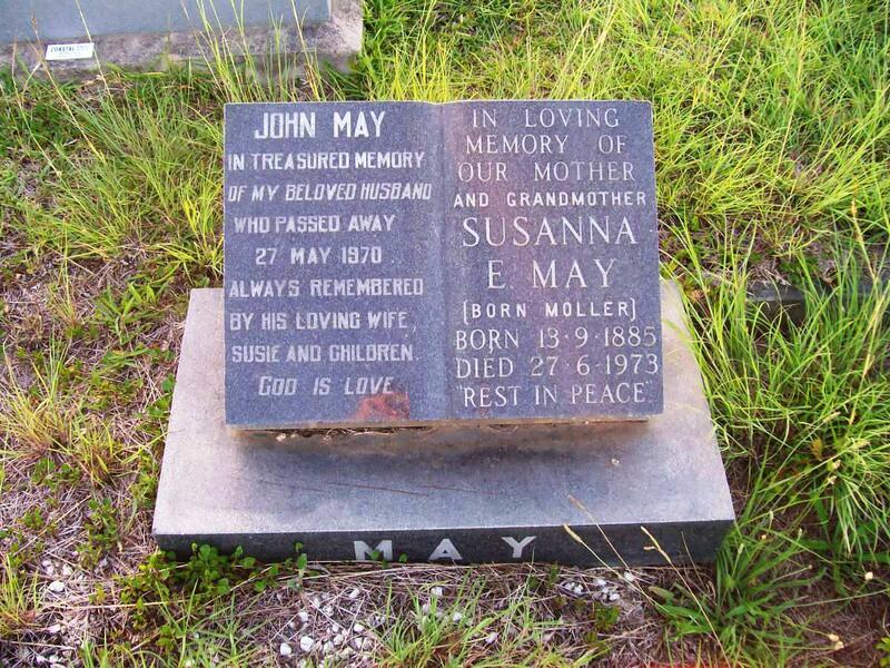 MAY John -1970 & Susanna E. nee MOLLER 1885-1973