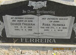 FERREIRA George Frederik 1888-1969 & Rosa Hermina VAN ZYL 1895-1978
