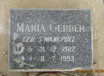 GERBER Maria nee SWANEPOEL 1922-1993