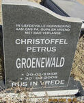 GROENEWALD Christoffel Petrus 1958-2008