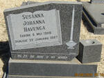 HAVENGA Susanna Johanna 1909-1987