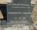 JOUBERT Magdalena Adriana 1911-2001