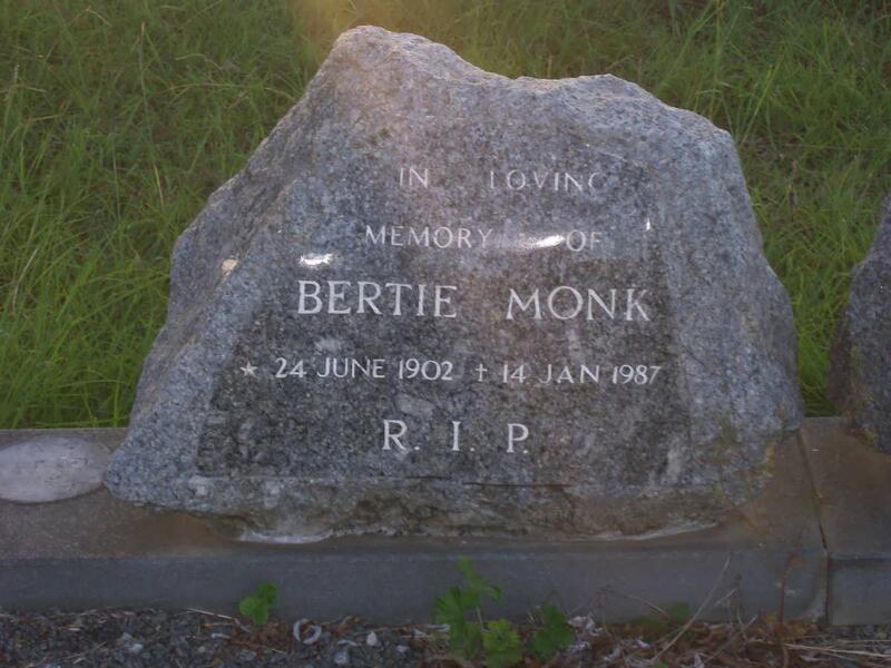 MONK Bertie 1902-1987