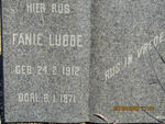 LUBBE Fanie 1912-1971