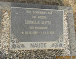 NAUDE Cornelia Aletta nee WOLMARANS 1892-1970