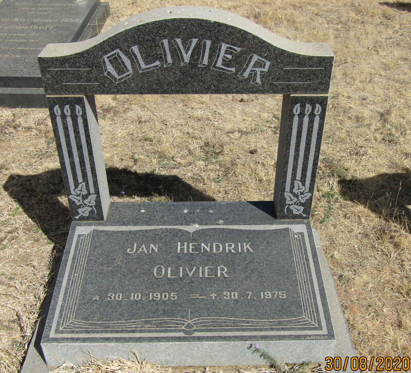 OLIVIER Jan Hendrik 1905-1975