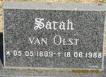 OLST Sarah, van 1899-1988
