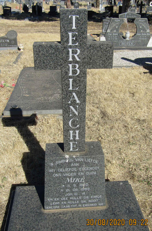 TERBLANCHE Mike 1920-1989