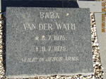 WATH ?, van der 1975-1975