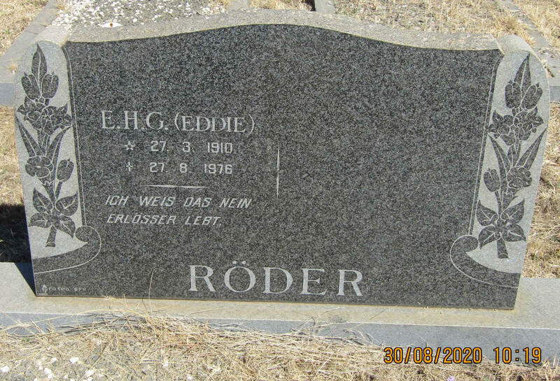 RODER E.H.G. 1910-1976