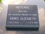 PIETERSE Agnes Elizabeth 1944-1999