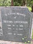 LINDEMANN Bertha 1880-1947