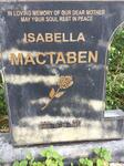 MACTABEN Isabella 1924-1987