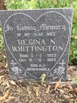 WHITTINGTON Regina N. 1923-1989