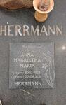 HERRMANN Theodorus Johannes 1914-1991 & Anna Magrietha Maria 1927-2011