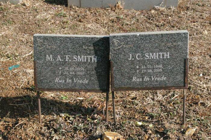 SMITH J.C. 1949-2005 & M.A.F. 1955-2002