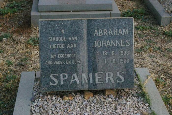 SPAMERS Abraham Johannes 1908-1988