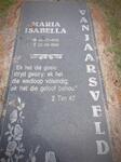 JAARSVELD Maria Isabella, van 1916-1999